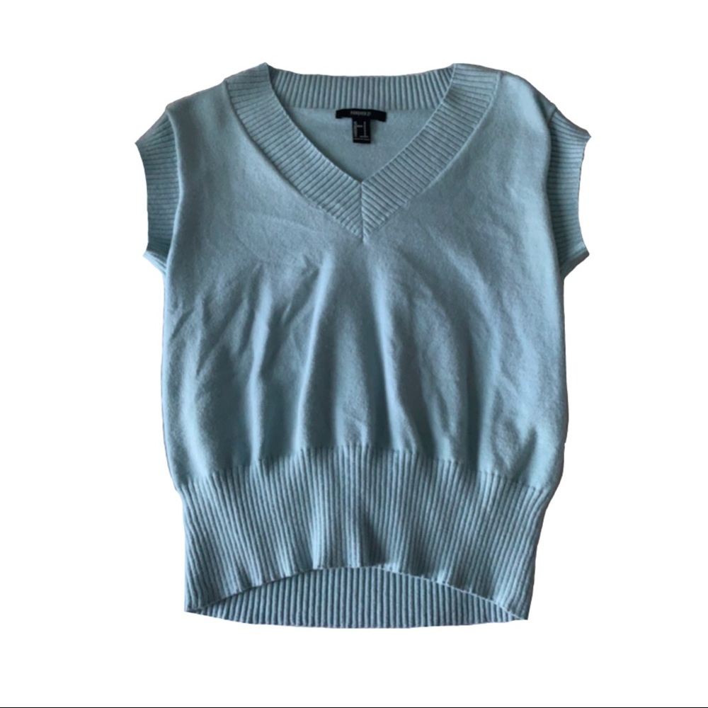 Forever 21 light blue vest!